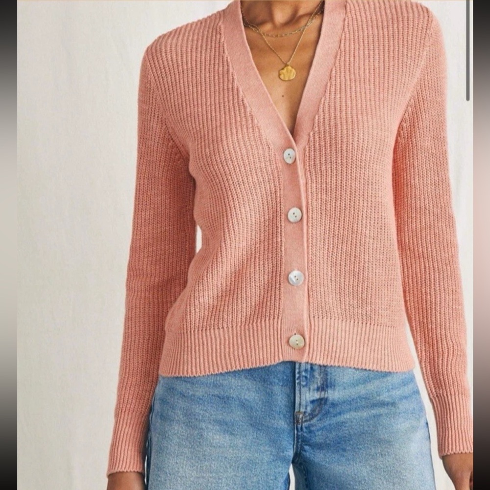 Faherty Women’s Miramar Knit Linen/Cotton Blend Cardigan